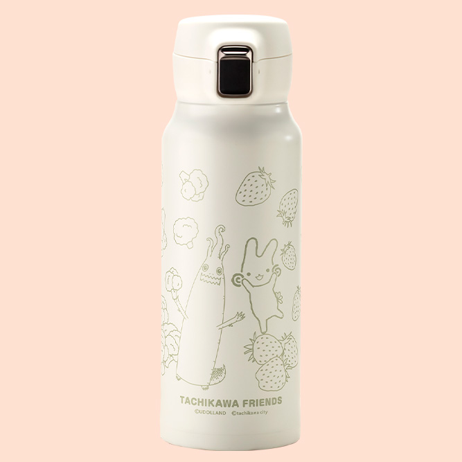 SUKALAドット柄 水筒 ウドラ&くるりんラベルシリーズ ワンタッチボトル | ウドラ公式